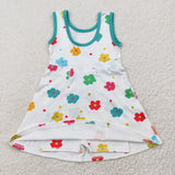 GSD2346   toddler girl clothes flower girl summer dress yoga clothes