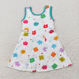 GSD2346   toddler girl clothes flower girl summer dress yoga clothes