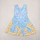 RTS baby match clothes  Ice cream print baby summer yoga clothes-2025.7.19