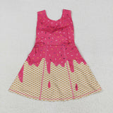 GSD2427   toddler girl clothes ice cream girl summer dress yoga clothes