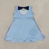 GSD2515  toddler clothes blue girl summer dress
