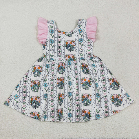 GSD2527  toddler clothes floral girl summer dress