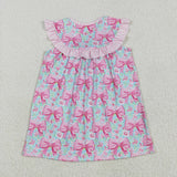 GSD2534   toddler clothes embroidery I love daddy girl summer dress