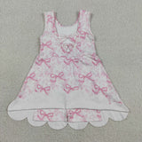 RTS Matching clothing kids bows print clothing girl summer yoga dress-2026.4.25