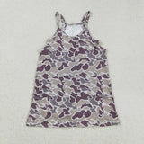 GSD2719   toddler clothes camo baby girl summer dress yoga clothes