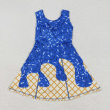 RTS toddler clothes matching clothing ice cream print kids summer dress yoga clothes-2025.7.31