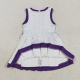 GSD2758   toddler girl clothes purple girl summer dress yoga clothes