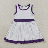 GSD2758   toddler girl clothes purple girl summer dress yoga clothes
