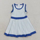 GSD2759  toddler girl clothes blue girl summer dress yoga clothes