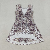 GSD2819  toddler clothes camo print girl yoga summer dress