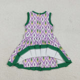 GSD2868  toddler clothes crayfish print girl yoga summer dress