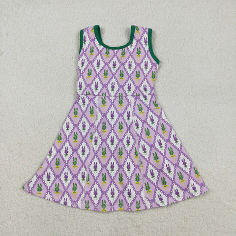 GSD2869  toddler clothes crayfish girl mardi gras yoga summer dress