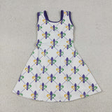 RTS baby clothes baby girl summer set mardi gras print baby summer yoga set-2025.12.26