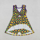GSD2946   toddler clothes mardi gras  girl yoga summer dress