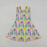 RTS baby clothes baby girl summer set mardi gras print baby summer yoga set-2025.12.26