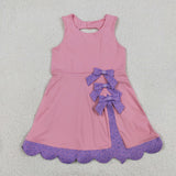 GSD3028 toddler clothes pink girl yoga summer dress