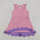 GSD3028 toddler clothes pink girl yoga summer dress