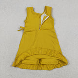 GSD3031   toddler clothes yellow girl yoga summer dress