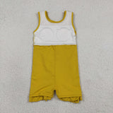 GSD3031   toddler clothes yellow girl yoga summer dress