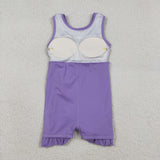 GSD3036  toddler clothes purple girl yoga summer dress
