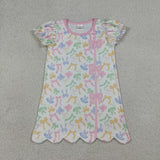 RTS Matching kids clothing bows print clothing girl summer clothing-2026.3.24