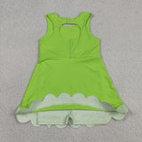 GSD3316   toddler girl clothes green girl summer yoga dress