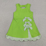 GSD3316   toddler girl clothes green girl summer yoga dress