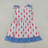 RTS kids matching clothing crayfish print clothing baby girl summer clothing-2026.1.6