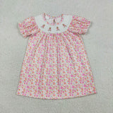 RTS Matching kids clothing embroidery bunny print clothing girl easter summer clothing-2026.4.2
