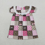 GSD3484   toddler girl clothes embroidery daddy’s girl print girl summer dress
