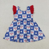 RTS Matching kids clothing flag print clothing baby girl 4th of July patriotic summer clothing-2026.5.15