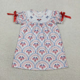 RTS Matching kids clothing embroidery flag print clothing girl 4th of July summer clothing-2026.3.13