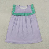 RTS Matching kids clothing purple print clothing girl summer clothing-2026.4.14