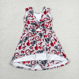GSD3582  toddler clothes  state camo print girl yoga summer dress