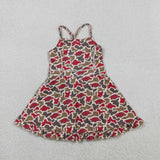 GSD3587   toddler clothes  state camo print girl yoga summer dress