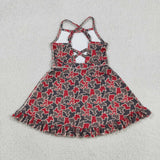 GSD3592    toddler clothes  state camo print girl yoga summer dress