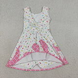GSD3594   toddler clothes ice cream print girl yoga summer dress