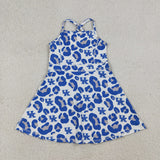 GSD3630  toddler clothes state camo print girl yoga summer dress