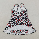 GSD3632  toddler clothes state camo print girl yoga summer dress