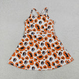 GSD3634  toddler clothes state camo print girl yoga summer dress