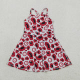 GSD3635   toddler clothes state camo print girl yoga summer dress
