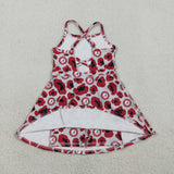 GSD3635   toddler clothes state camo print girl yoga summer dress