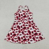 GSD3636  toddler clothes state camo print girl yoga summer dress