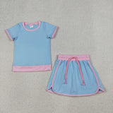 RTS Matching toddler clothes purple print clothing  mommy kids summer clothes-2026.4.14