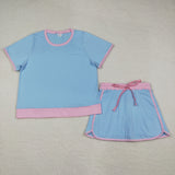 RTS Matching toddler clothes purple print clothing  mommy kids summer clothes-2026.4.14