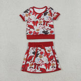 RTS Matching  toddler clothes state print set girls summer yoga clothing-2026.4.22
