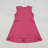 GSD3740   toddler clothes pink print girl yoga summer dress