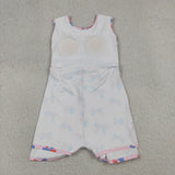 GSD3748 toddler clothes bows print girl 4th of July yoga summer dress