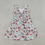GSD3750  toddler clothes popsicle print girl 4th of July yoga summer dress