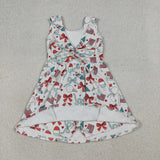 GSD3750  toddler clothes popsicle print girl 4th of July yoga summer dress